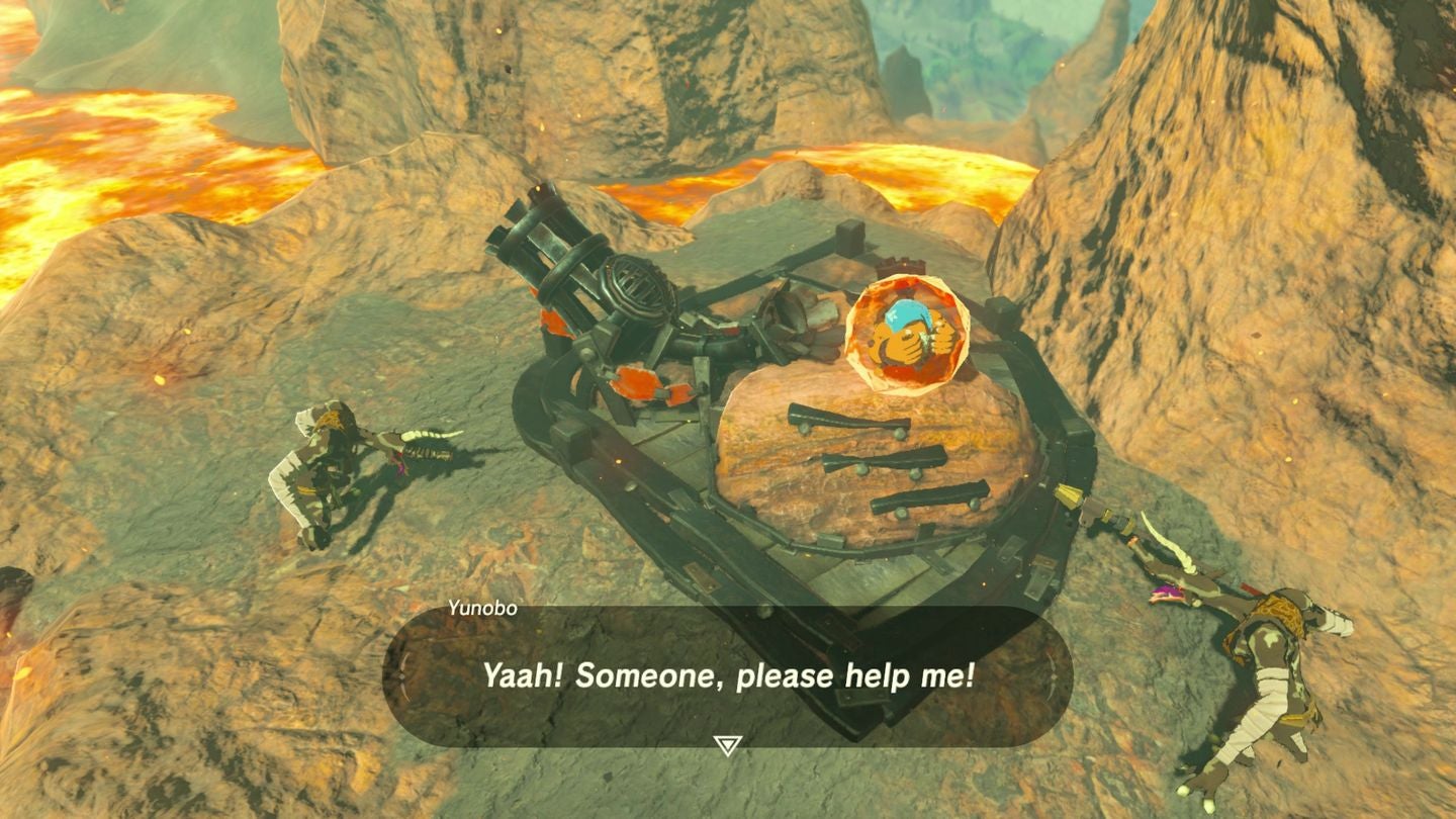 Zelda Breath of the Wild Abandoned North Mine, how to use the